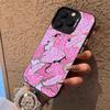 Ins Art Leaves Phone Case For IPhone 17 16 15 14 13 12 11 Pro Max Air Magnetic Matte Laser Metallic Phone Funda