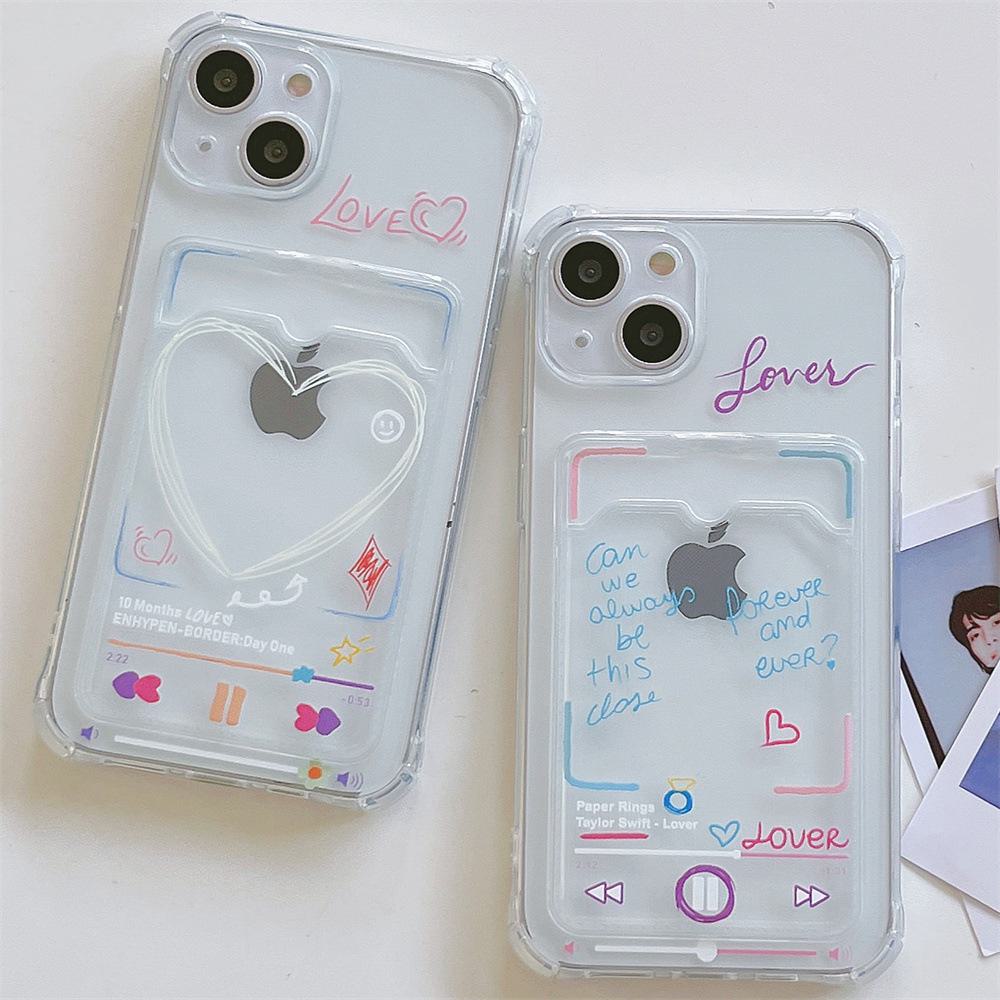 Cheap "English Music Graffiti XR Apple 15 Phone Case for iPhone 11/12