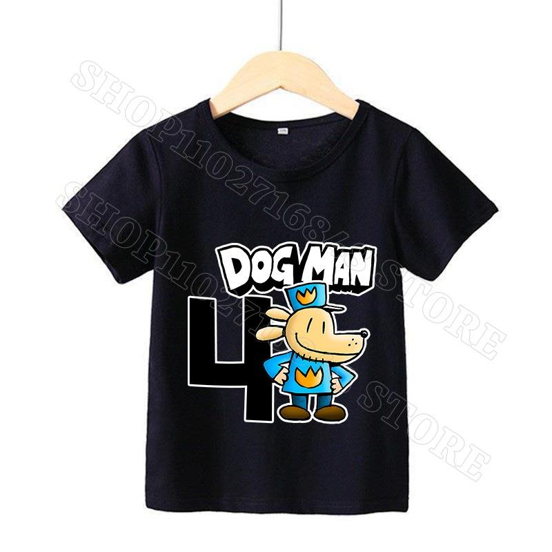 Dog Man Unisex T-shirt Summer Clothes Cotton Comfortable Short Sleeves Birthday Tops Cartoon Anime Graphic Print T Shirts Gifts