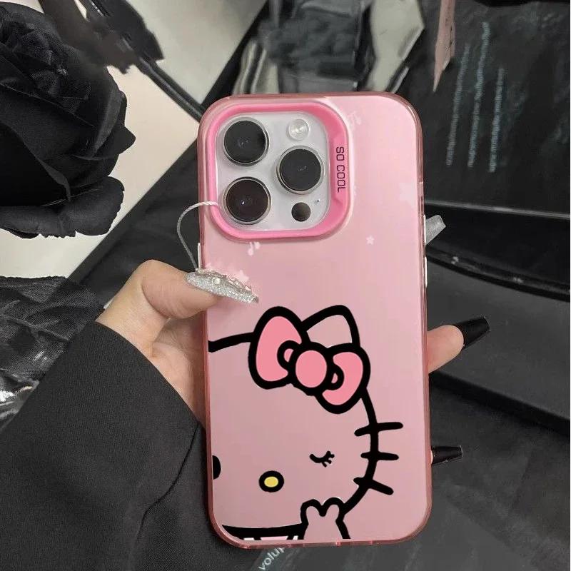 Cute Hello Kitty Lanyard Phone Case For Xiaomi Redmi 15 15C 14C 13C 12C A5 12 Note 14 Pro 13 12 Pro Plus 11 11S 4G 5G Casing