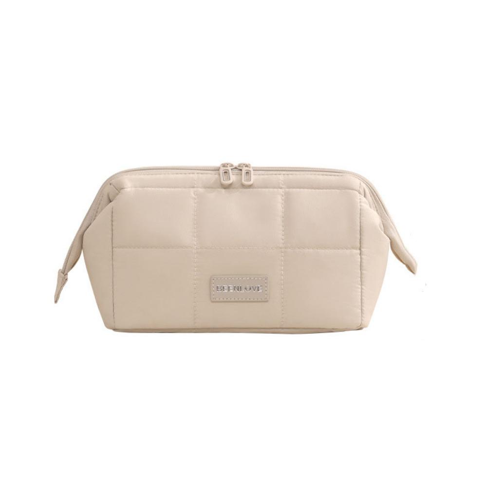 Wide-open Makeup Organizer Handheld Toiletry Storage Bag Trendy Women  Cosmetic Bag  Outdoor