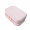 Velvet Portable Jewelry Box Square Travel Jewelry Case  Earrings Storage Organizer