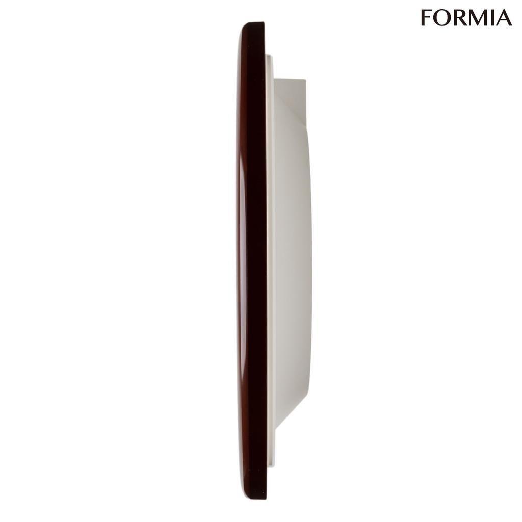 Formia Wall Easy to Second Hand Stops at For Hodogaya Radio-controlled Clock, Read, Simple, Night, Quiet, Children, Analog, Electronics, Brown,