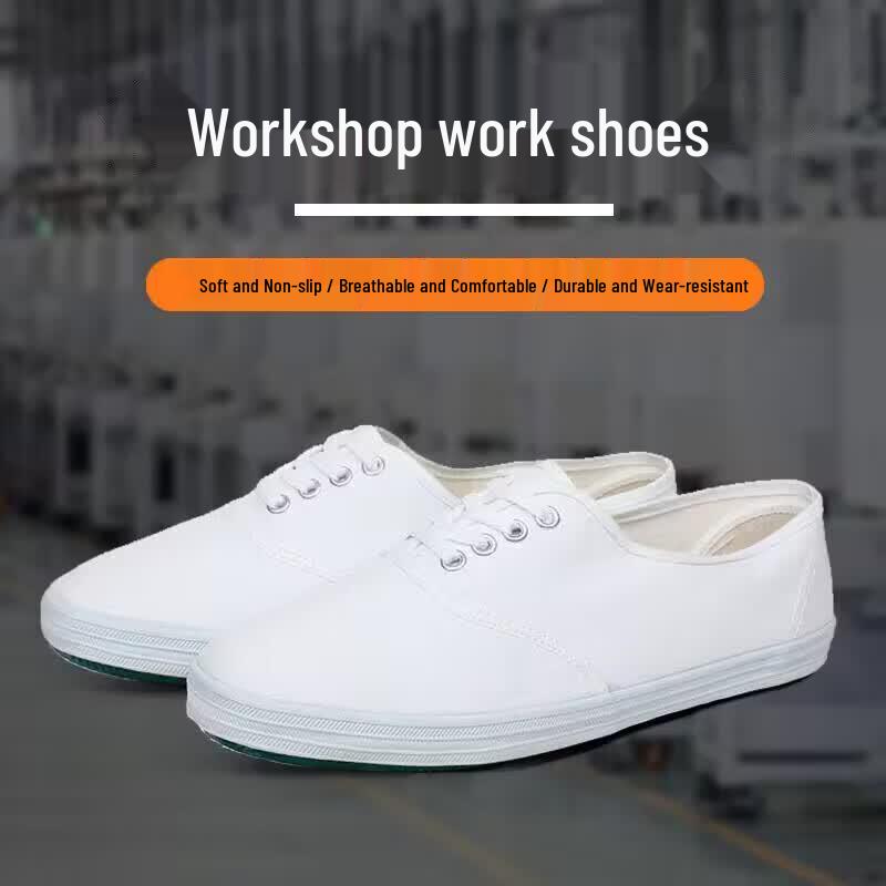 MOUFU Slip-On White Anti-Slip Breathable Work Shoes 41