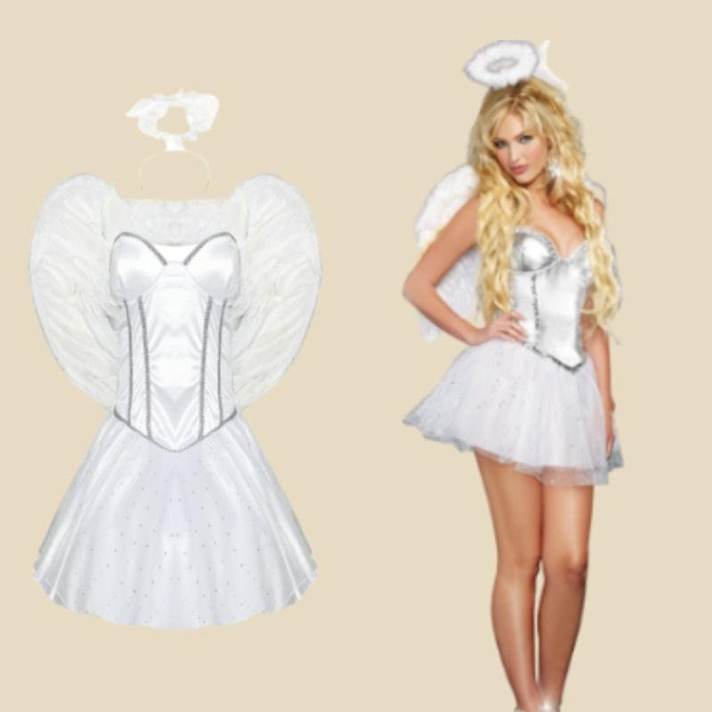 Angel Women Cosplay Princess Roleplaying Fancy Sexy Costume For Party Halloween