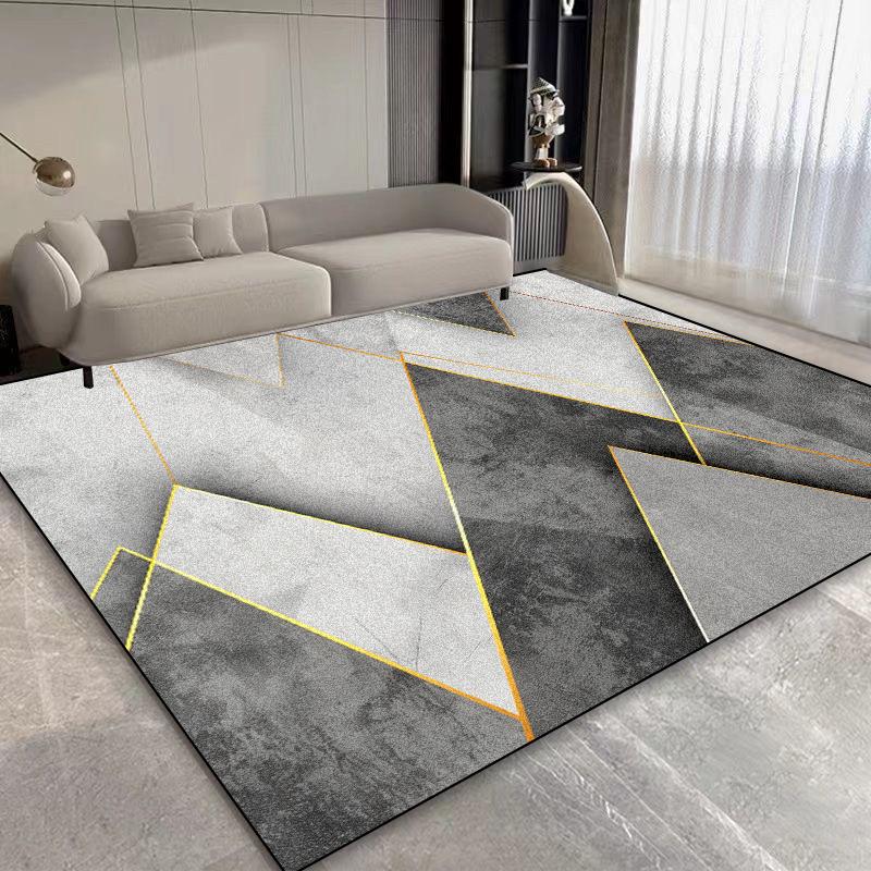 

Скандинавський Легкий Розкішний Геометричний Килим для Вітальні Велика Площа М які Легкі в Чищенні Килими для Декору Спальні Килимок для Підлоги в Гардеробній 80*120cm