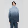 GRADATION JACQUARD MUFFLER - INDIGO DENIM