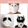 Plush Husky Head Mask With Funny Animal Costume For Halloween And Party Events