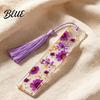 High Quality Bookmarks Dried Flower Resin with Tassels Double-Sided Magnetic Page Markers