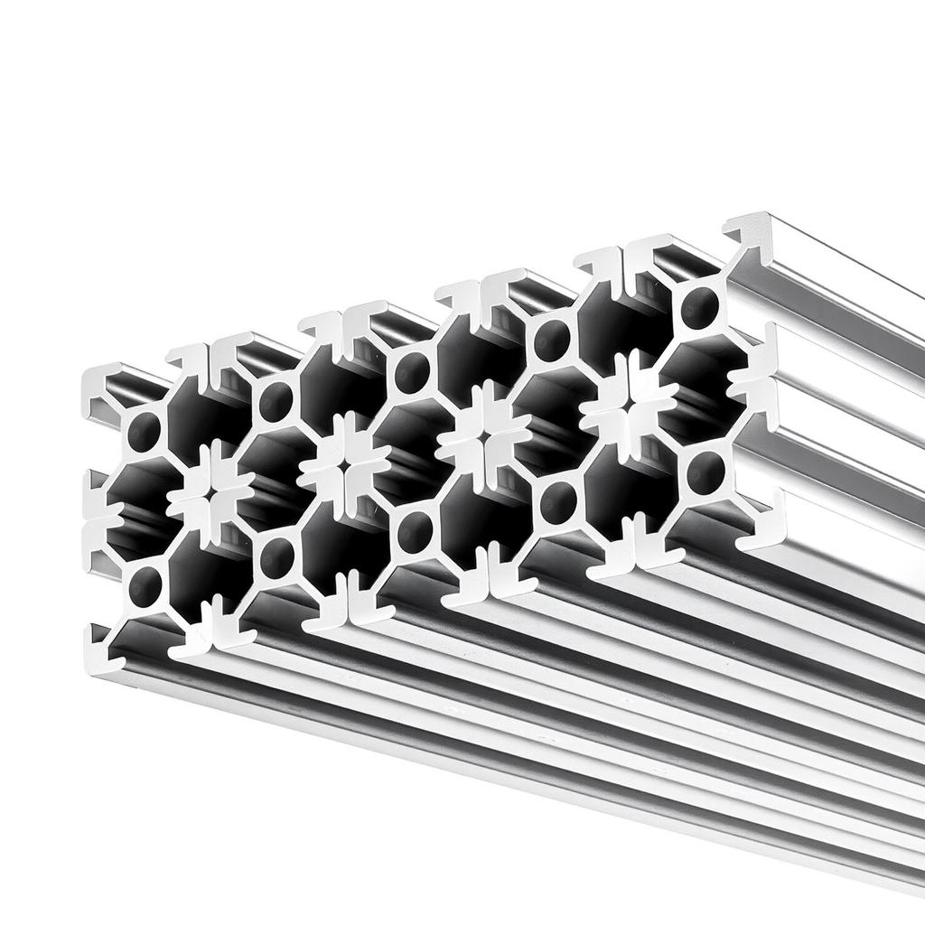 VEVOR 10PCS 2020 Aluminum Extrusion Profile, 48 Inch 1220 Mm, T Slot European Standard Anodized Linear Rail, High-Strength Extruded Aluminum Rail