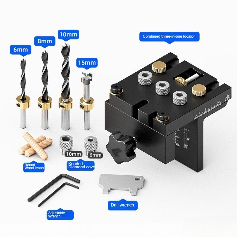 

Деревообрабатывающий локатор «три в одном», круглый деревянный шип, деревообрабатывающие инструменты, мебельный локатор, круглый деревянный шип, перфоратор, инструменты