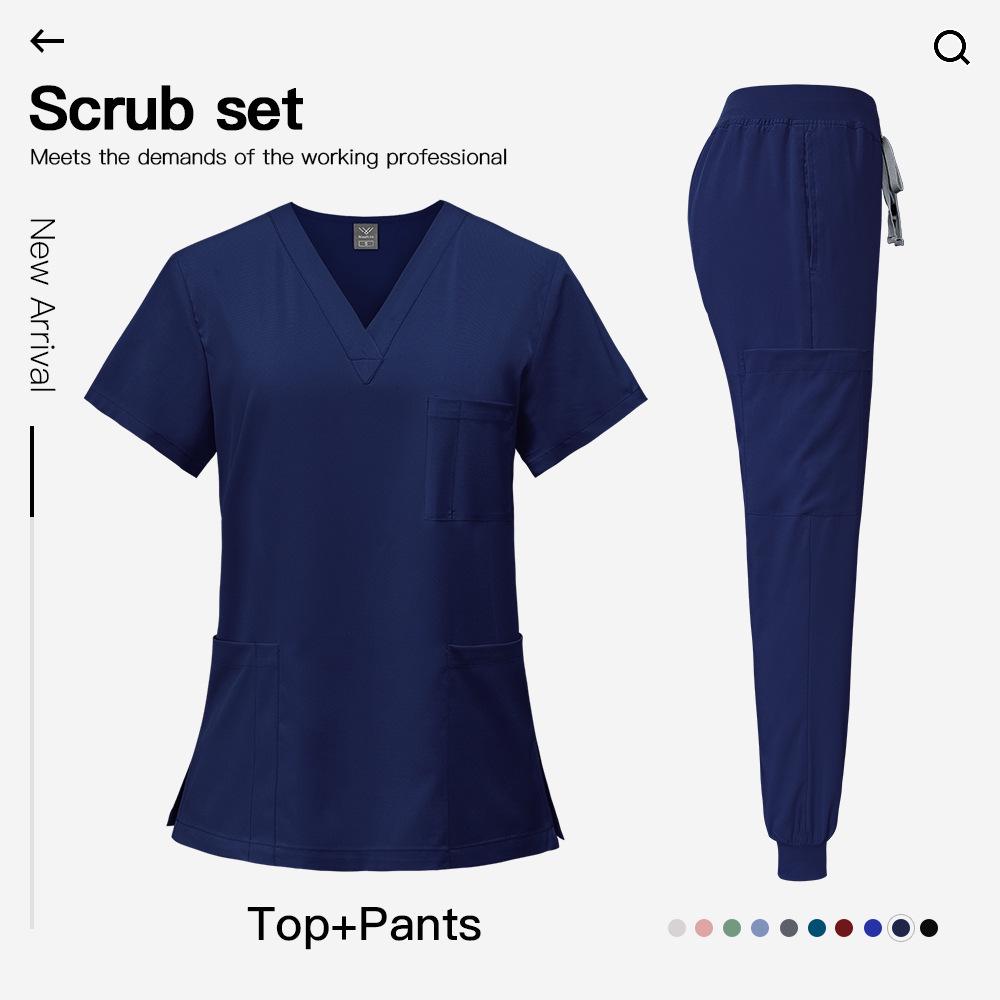 Nurse Uniform Scrub Set for Medical or Salon Work