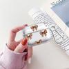 Clear Earphone Cases Cover Case For Airpods 2 Pro 1 Pro3 3 4 Pro2 Pink Bow