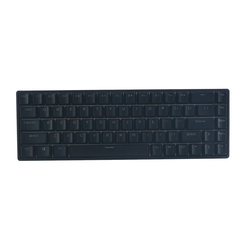 Mini Design Custom 68-Key Wired Mechanical Gaming Keyboard Red Axis Switches USB Type-C RGB Backlit 60% Gamer Keyboard