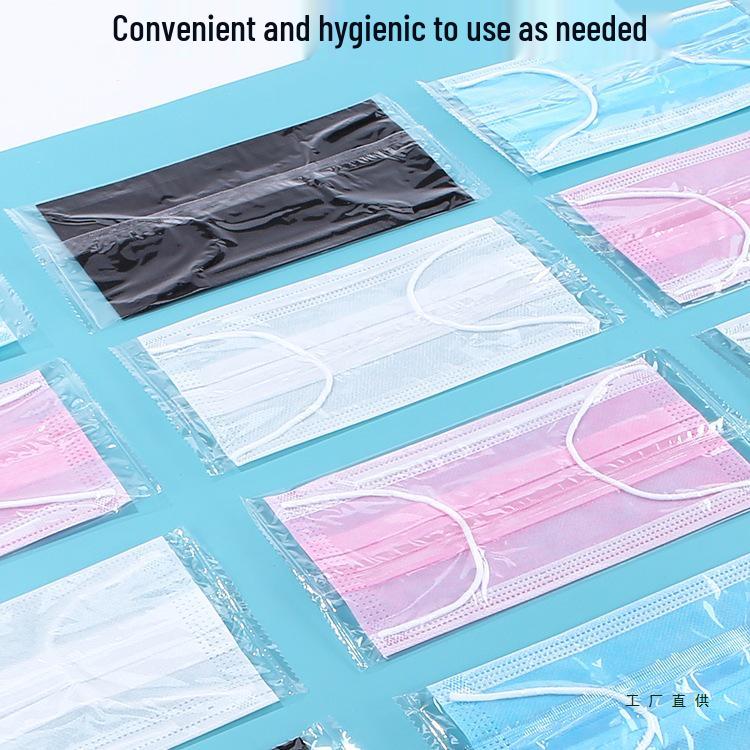 Disposable Breathable Summer Face Mask - Single and Double Layer, Black & White