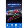 New Car Carbon Fiber Tail Light Modified Trunk Tail Light, Turn Signal Brake Light, Universal LED Iridescent Flow Light