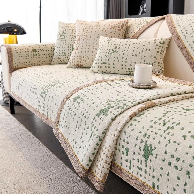 Chenier Non-Slip Sofa Cushion Universal In All Seasons New Seat Cushion Anti-Cat Scratch Light Luxury Sofa Cover Cover Cloth