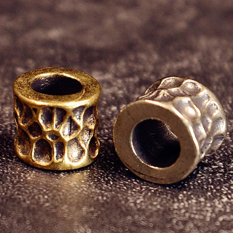 Vintage Large Hole Spacer Beads For DIY Jewelry Making Crafting Supplies Copper Beads Sturdy Allergy Resistant Accessories