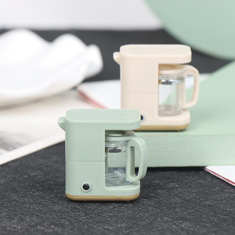 1:12 Dollhouse Minyatür Kahve Makinesi Mutfak Kahve Makinesi Cezve Oyuncak Modeli