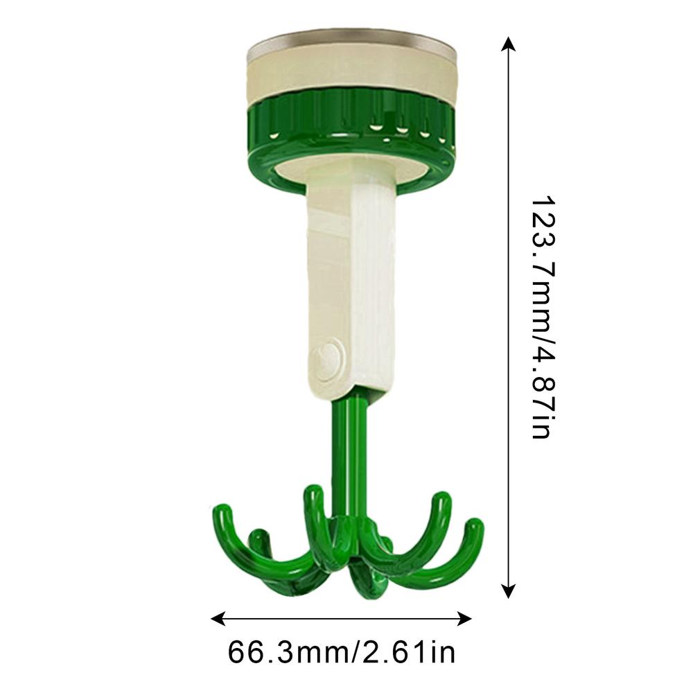 Multi Functional And Rotatable Hook Adhesive Hook Utensil Rack Under Cabinet Hooks For Small Items In Kitchen And Bathroom