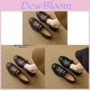 Classic Leather Loafers For Women With Metal Decor For Daily Casual Wear