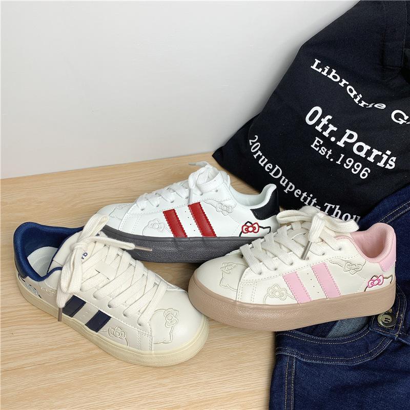 Platform white shoes women's 2025 new spring popular student leisure sports board shoes increase height versatile women's shoes