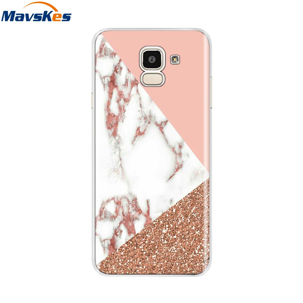 For Samsung Galaxy J6 2018 Case Soft TPU Silicone Back Cover sFor Coque Fundas Samsung J6 2018 J6 Plus 2018 Soft Phone Cases