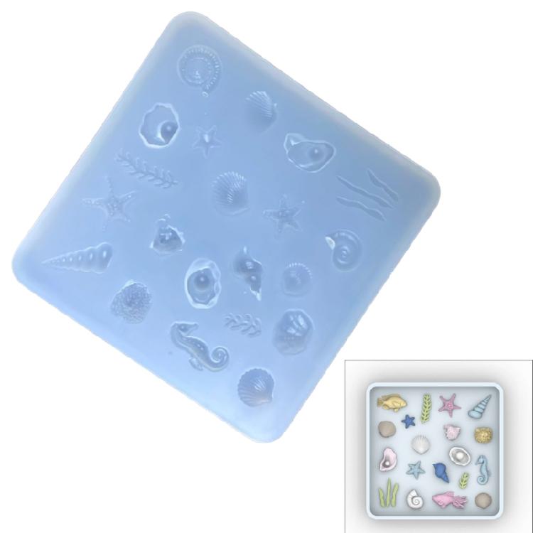 Detailed Sea Creature Silicone Mold For Epoxy Resin Art Handmade Jewelry Pendant Supplies And DIY Gifts