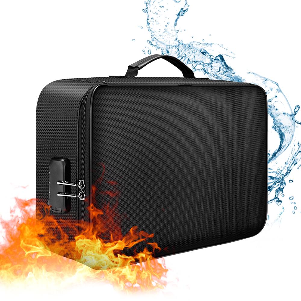 Multifunctional Multi-Layer Document Bag Large Capacity Fireproof Waterproof File Certificate