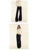 Women's Original Blue Micro-Flare Low-Rise Jeans, Autumn/Winter 2024: Trendy Slimming Wide-Leg Style