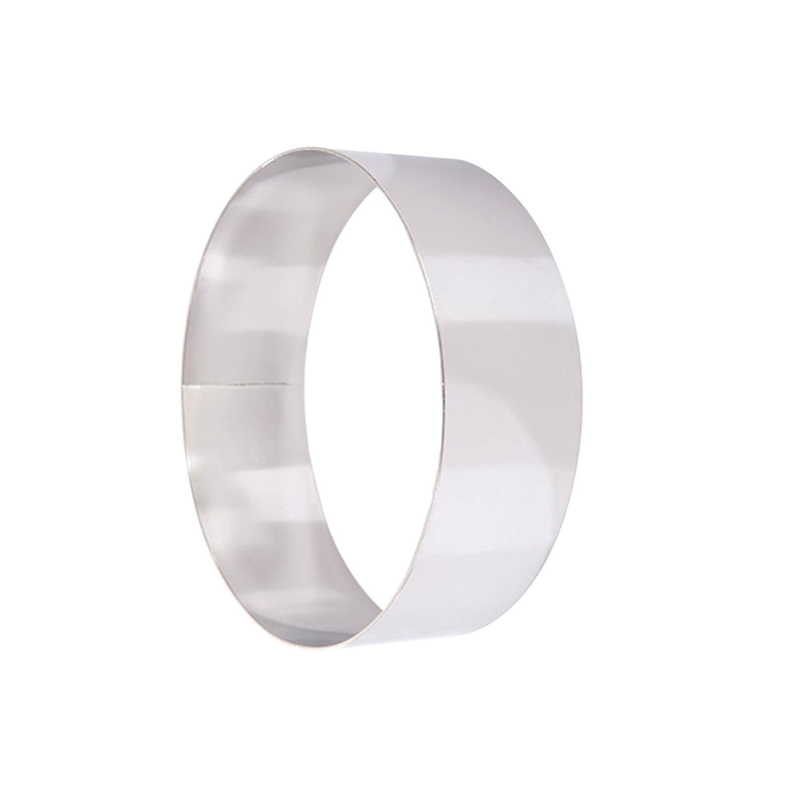 

Круглые кондитерские кольца Форма для выпечки тортов Нержавеющая сталь Десертные кольца Кондитерская форма Инструмент для выпечки десертов Форма для мусса с антипригарным покрытием A