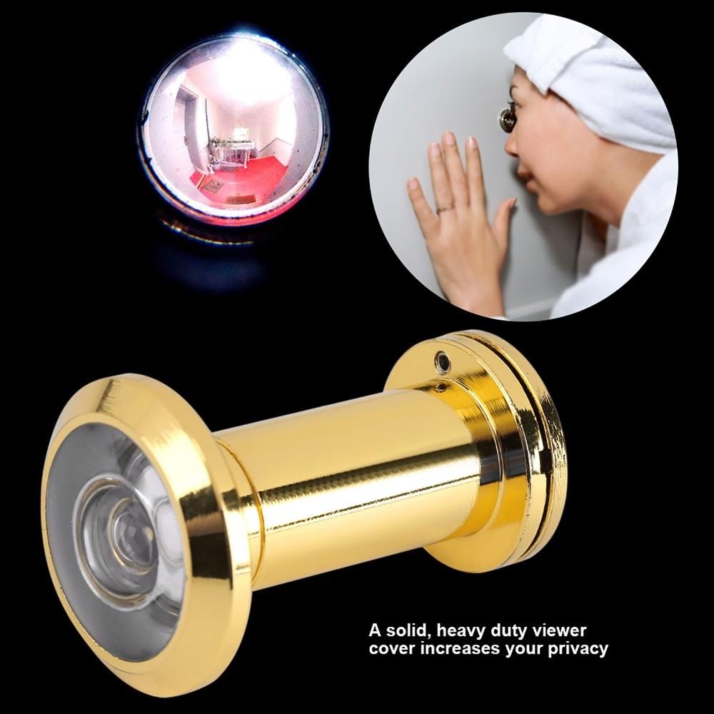 200 Degree Peephole 5/8 Inch Pipe Diameter Gold Door Viewer Brushed Chrome Red Bronze Wide Viewing Angle Peephole Office