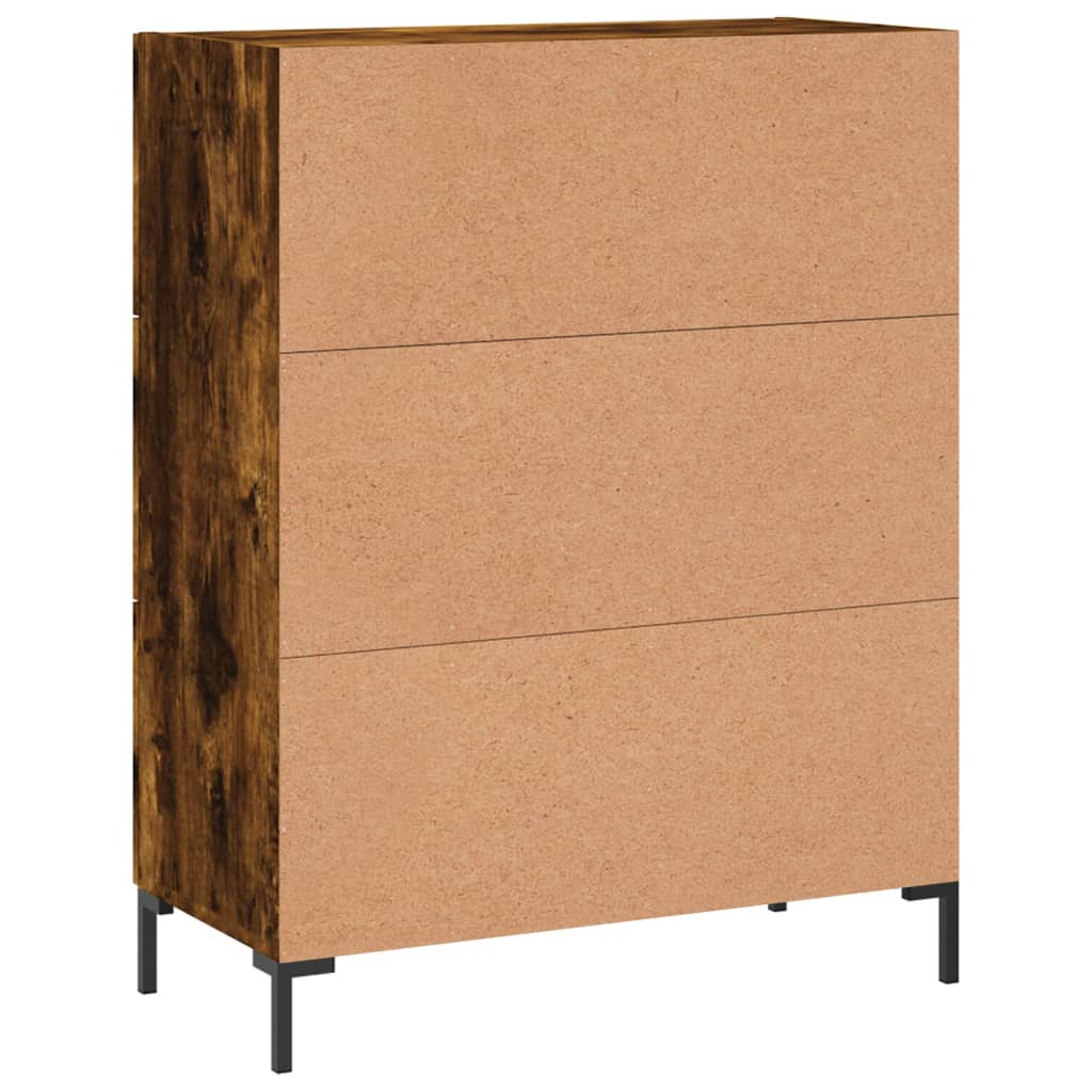 Sideboard Smoked Oak 69.5 X 34 X 90 Cm Wood Based Panel