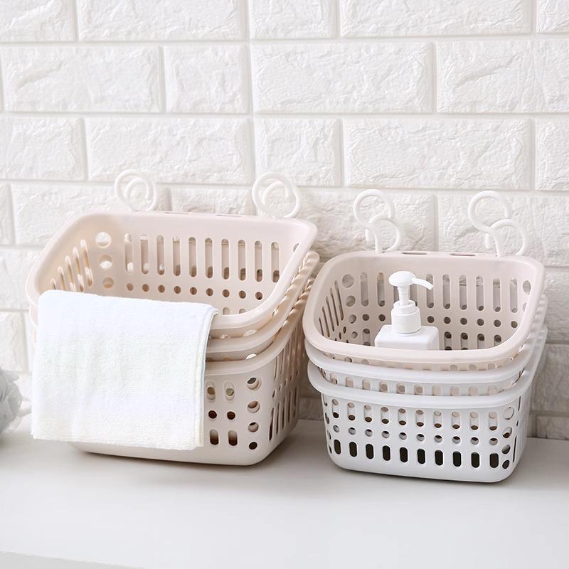 Plastic Hanging Storage Basket for Kitchen and Bathroom