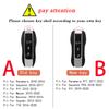 AABKT1 Leather Car Smart Key Cover Case Fob For Porsche 911 Macan Boxster Cayenne Panamera Taycan  Cayman 971 9YA 718 Key Shell