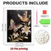 Pearl DIY Butterfly and Flower Art Kits 15.7x19.6inch Gem Art Pearl Painting Kits Without Frame for Adults Gift Idea Home Wall Decor