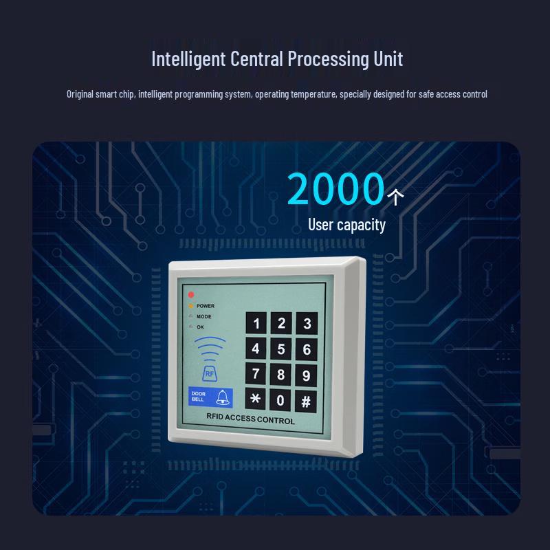 Realand ID Card & Password Access Control System CN plug (adapter included)