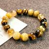 High Quality Autumn And Winter Retro Maillard Style Natural Gold Tiger'S Eye Stone Bracelet Bracelet.
