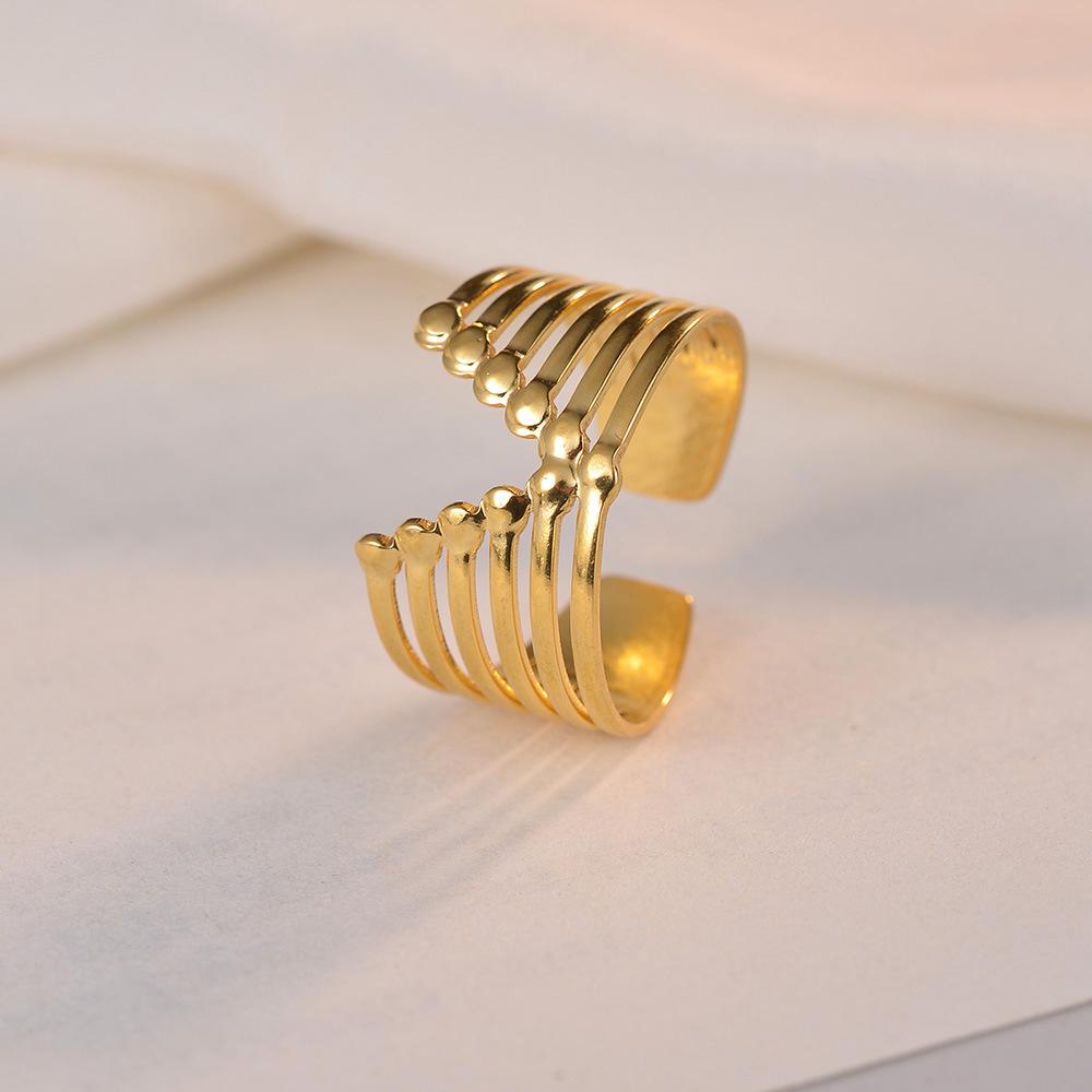 Adjustable Non-Fade Electroplated Couple's Ring