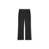 Fila Emerald Solid Color Straight Leg Knitted Stretch Casual Pants Women Bottoms Black F11W414603FBK