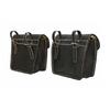 2 Pcs Leather Saddle Bags | Handmade Bicycle & Motorcycle Side Panniers | Vintage Luggage Bag Combo