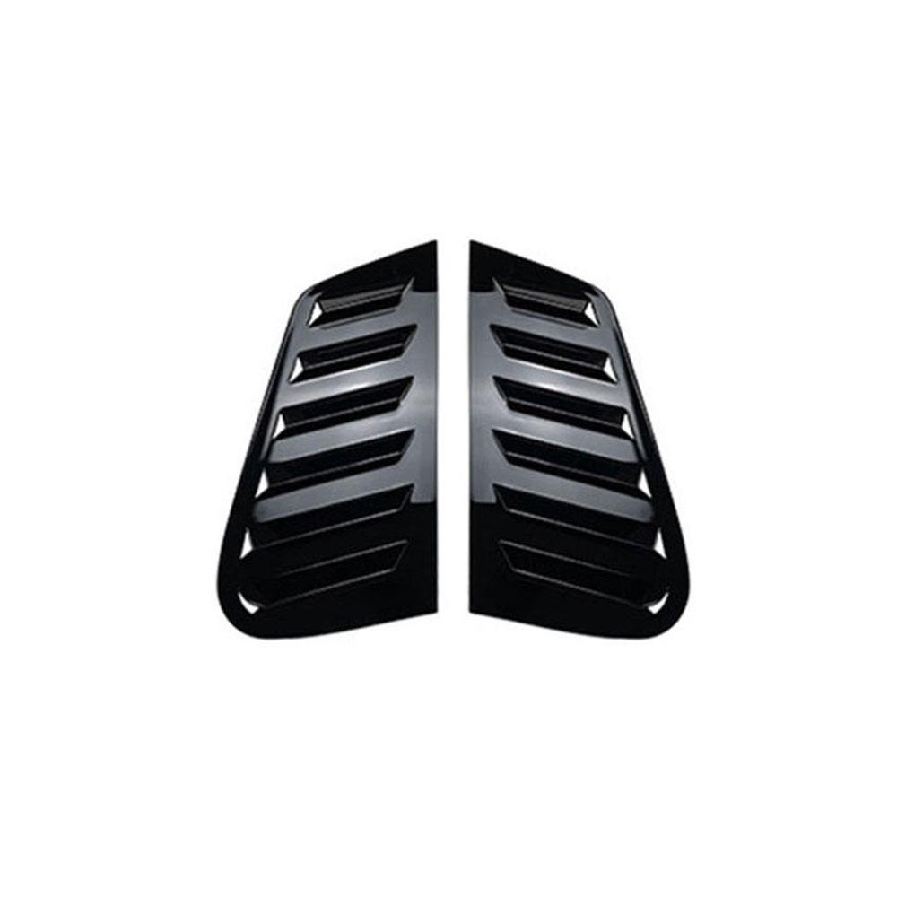 Gloss Black MK4 Rear Side Louvers for '97-'06 VW Golf 4 Triangle Window Decoration.