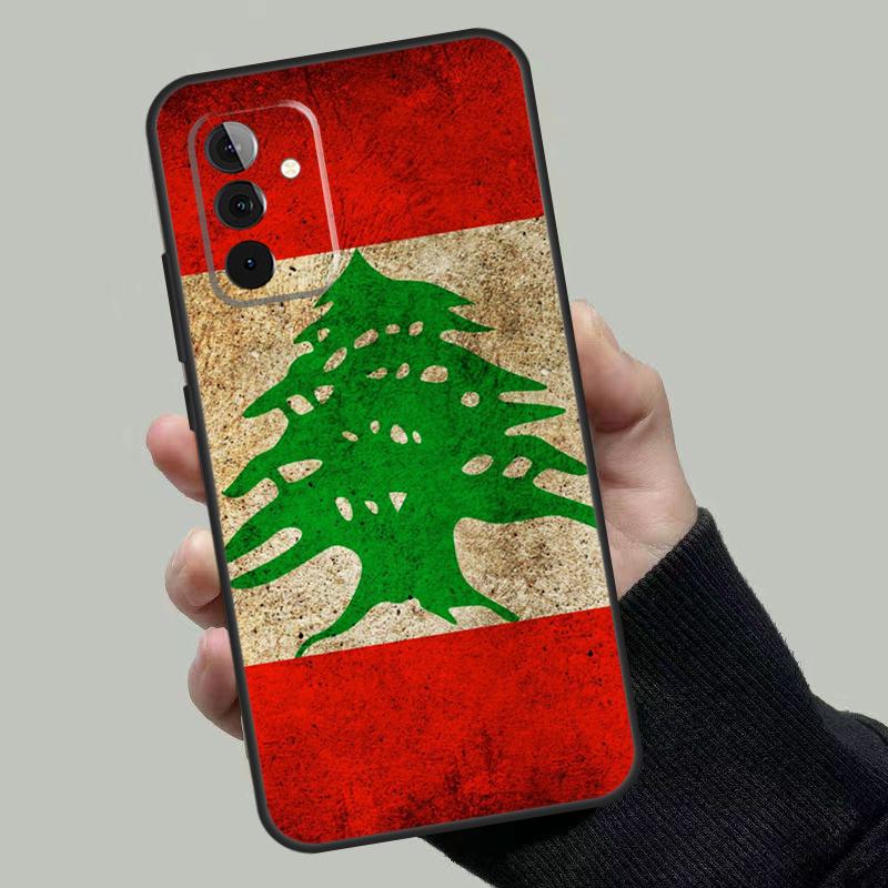 Lebanon Flag Case For Samsung Galaxy A54 A34 A14 A36 A56 A06 A13 A53 A32 A12 A22 A52 A35 A17 A16 A55 A15