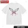 Damen Mode Atmungsaktiv Bequem Klassisches T-Shirt Hasenohren und Schleife Grafik-T-Shirt Edgy Shirts Kleidung für Lustige Shirts FeUnisex