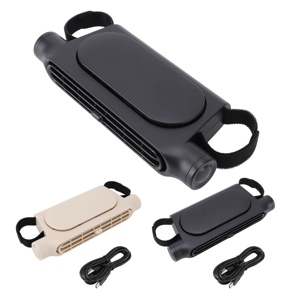 USB Car Seat Cooling Fan Multifunction Efficient Low Noise Safety Bladeless Car Backseat Headrest Fa