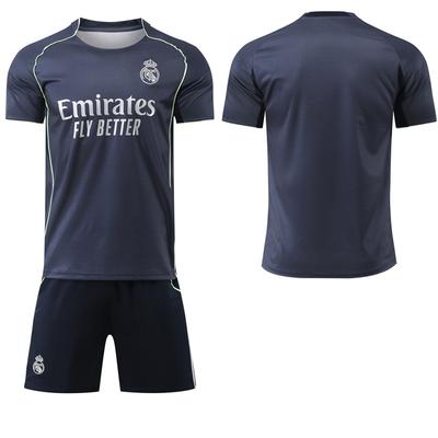 2025-26 venkovní dres Realu Madrid #7 Vinícius #5 Bellingham #9 Mbappé Fotbalové dresy