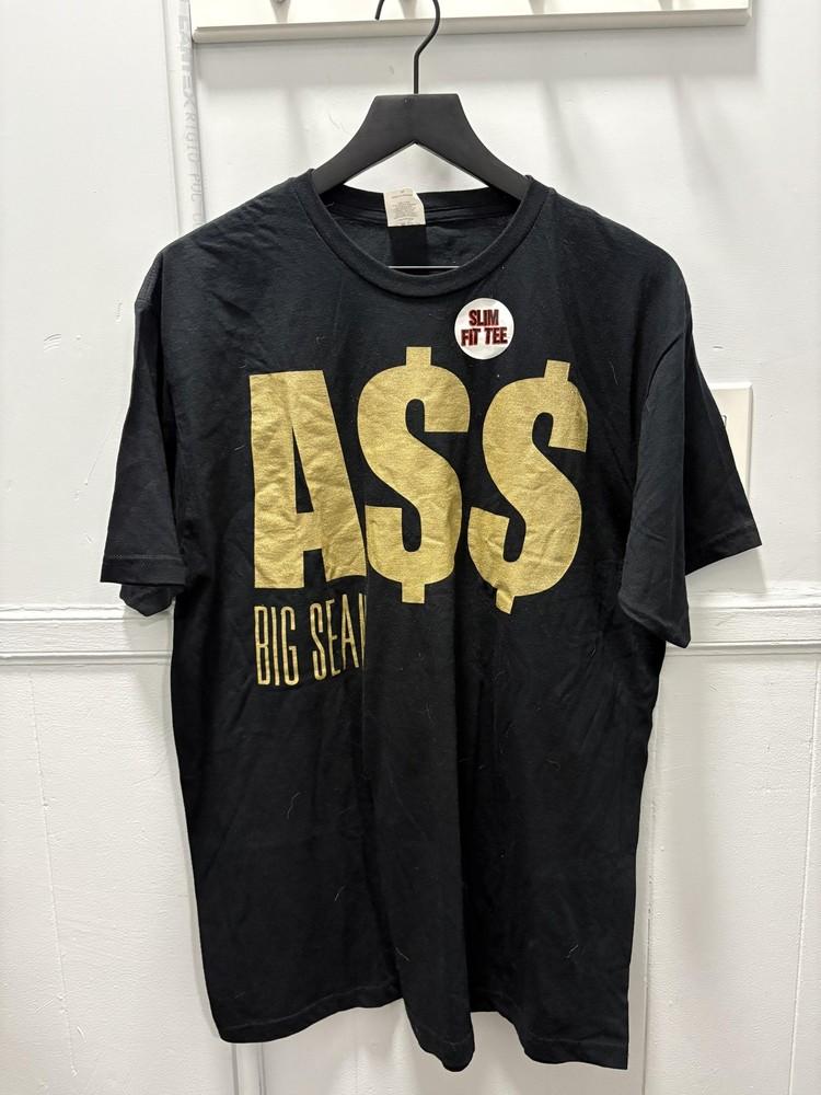 Big Sean Shirt Mens XL Black Gold A$$ Slim Fit Tee Rap Hip Hop Graphic T-Shirt Unisex T-Shirt XXXL