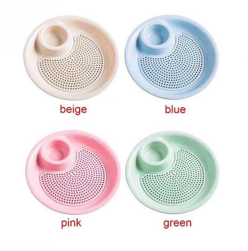 Knödelteller mit Saucenschale, Abtropffläche, doppelschichtiges Design in Lebensmittelqualität, Knödelschüssel, Küchenutensilien