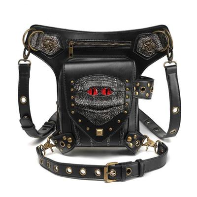 Punk Locomotive Waist Pack Unisex Moto & Biker Rivet Retro Chain Muži Ženy Tašky cez rameno a crossbody
