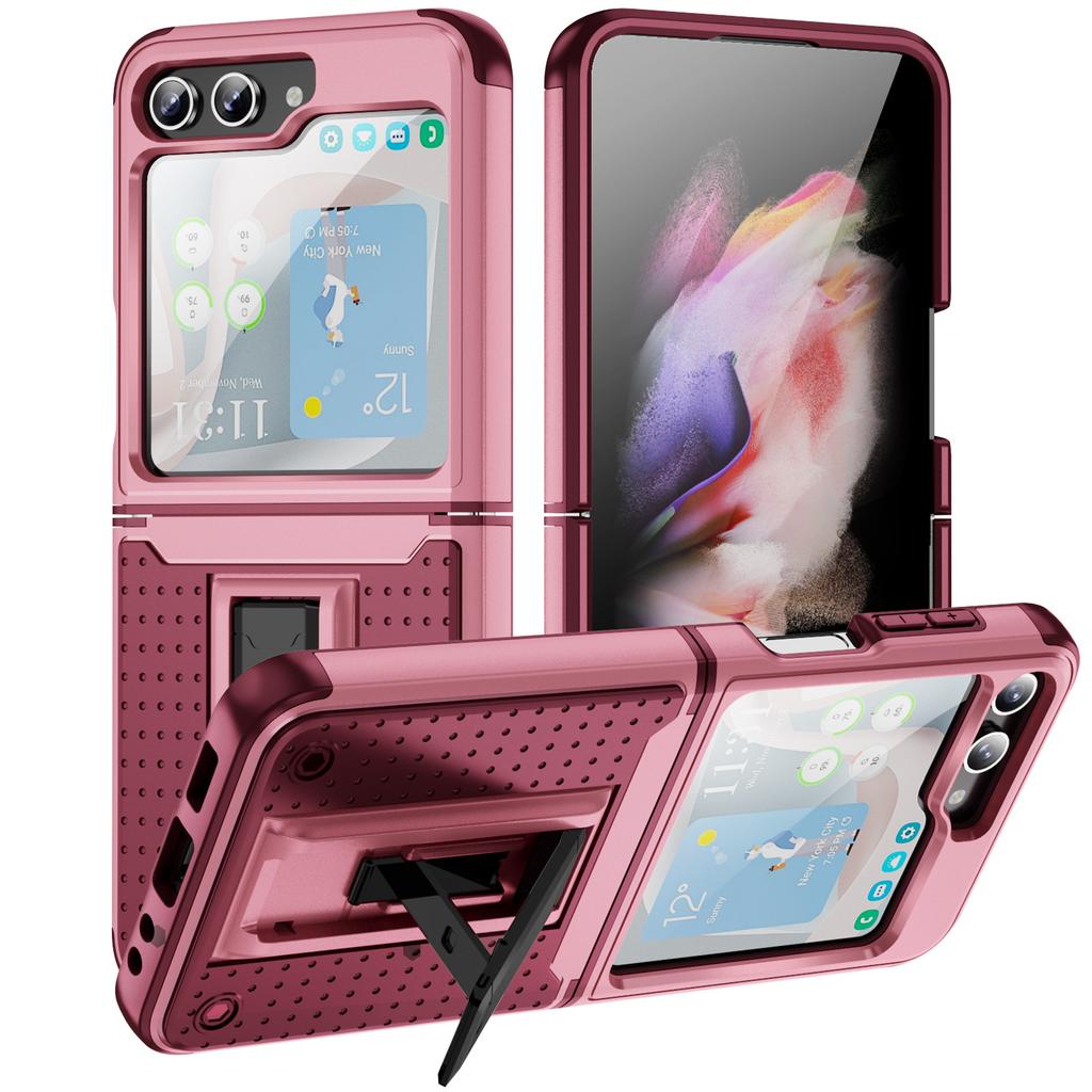 New for Samsung Z Flip5 5G Folding Screen Phone Case Invisible Bracket for Samsung Phone Case